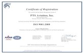Certificate of Registration PTS Aviation, Inc.pts-aviation.com/wp-content/uploads/2016/05/PTS-Aviation-Inc.ISO-9001.pdf · Certificate of Registration This certifies that the Quality