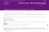 An International Journal · Anish Kumar Sharma and Jyotsana Pandit, Biodegradation of Chlorpyrifos by Microbes - A Review, Discovery Biotechnology, 2016, 7(18), 1-10,  ...