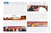 HIMGIRI VOICE ISSUE 4 YEAR 2 NOVEMBER Voice_Y2 I4... · HIMGIRI ZEE UNIVERSITY ORGANIZED “NEW MEDIA NATIONAL CONCLAVE” Upadhyay emphasized on the impact of new media on international