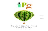 TOLA Regional Titles Spring 2015...including 20 new recipes to celebrate the 20th anniversary of this famous establishment. True to its Southern True to its Southern roots, this hip
