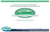 Adopt and display an environmental policy · 2017. 11. 21. · 2 Maine’s Environmental Leader Certification . Restaurant Businesses . BECOME AN ENVIRONMENTAL LEADER . AND RECEIVE