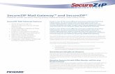 SecureZIP Mail Gateway™ and SecureZIP® · 2014. 12. 22. · email, organizations need to ensure that their end-users are communicating securely. To gain end-user acceptance, solutions