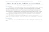 Demo: Real-Time Video Coin Counting - University of Toronto · 2012. 12. 29. · Demo: Real-Time Video Coin Counting Xiaojie Cai and Mengchao Zhong, TAMU ... change the solver options