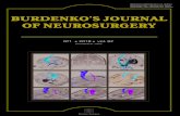 Burdenko of Neurosurgery · ISSN 0042-8817 (Russian ed. Print) ISSN 2313-8254 (English ed. Online) ISSN 2309-1681 (Russian ed. Online) FUNDAMENTAL AND PRACTICAL JOURNAL Burdenko′s