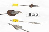 THERMOCOUPLES - Temprel · (Prefix T23 Changes to D23 for Dual Element) T23 THERMOCOUPLES 8 #3A Specify Probe Length Inches 3A. Created Date: 2/5/2019 8:11:58 AM ...