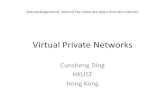 Virtual Private Networks · point-to-point connection to a remote access server over the Internet. •The remote access server answers the call, authenticates the caller, and transfers