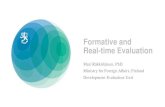Formative and Real-time Evaluation · University of Helsinki) and Syke (Finnish Environment Institute) (7/2018 – 2/2019) • MFA mid-term review: Self-assessment of the Country