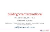 building Smart International - esBIM...building Smart International Phil Jackson BsC FICE FRSA InfraRoom (Update) Establishment –Mission - Governance –Workplan –Relationship