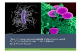 Healthcare-Associated Infections and Antimicrobial Use in ...€¦ · This report includes statewide healthcare-associated infection (HAI) counts, rates, and standardized ratios in