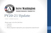 PY20-21 Update · • Unemployment Insurance . NEW Prohibited Activities Census Activities. AmeriCorps members and volunteers associated with AmeriCorps grants may not engage in census