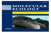 cormorant cover original - University of Missouri–St. Louisumsl.edu/~parkerp/Pattypdfs/Duffie et al. 2009 cover.pdf · Molecular Ecology, ,, , (, Phalacrocorax harrisi)., , , ,