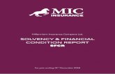 Solvency & Financial condition RepoRt · Executive Summary Millennium Insurance Company Limited (also ‘MIC’ or ‘the Company’), is an insurance company licensed in Gibraltar.