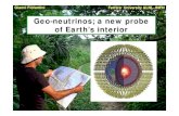 Geo-neutrinos; a new probe of Earth’s interiorgeoscience.lngs.infn.it/Program/Pdf_presentations/Fiorentini.pdf · Fiorentini et al. (2005) region containing all models consistent