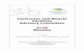 Cycleways and Bicycle Facilities Advisory Committee Draft ... · (Council resolution reference s 172/17 & 87/18) ... Councillor Lindsay Shurey . Ms Yvonne Poon - BIKEast . Mr Jim