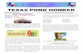 TEXAS POND HONKER - Texas - Blue Goose TX · 2019. 2. 20. · TEXAS POND HONKER December 2015 Character, Charity, Fellowship DFW TEXAS POND DATE: Monday, December 14, 2015 TIME: 5:30