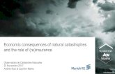 Economic consequences of natural catastrophes and the role ...€¦ · 1. Economic consequences of natural catastrophes 2. Emerging economies are particularly at risk 3. Hurricanes