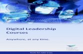 Digital Leadership Courses - ccl.org€¦ · Digital Leadership Courses E-Learning Programs 1 hours each ... leadership training institutions, each year, CCL provides leadership training