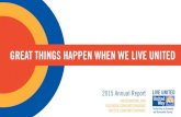 GREAT THINGS HAPPEN WHEN WE LIVE UNITED...GREAT THINGS HAPPEN WHEN WE LIVE UNITED. One year ago, we hosted a GradNation Summit. At this event, we heard from local and national experts