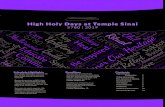 High Holy Days at Temple Sinai...High Holy Days 5780 2019 5 Rosh HaShanah Erev Rosh HaShanah Sunday, September 29 7:30 PM Sanctuary Service All Clergy & Choir 7:30 PMrabbis. This service