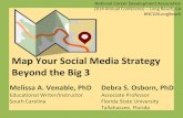Map Your Social Media Strategy Beyond the Big 3...Beyond the Big 3 Melissa A. Venable, PhD Debra S. Osborn, PhD Educational Writer/Instructor Associate Professor South Carolina Florida