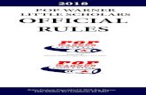 2018 POP WARNER LITTLE SCHOLARS OFFICIAL RULES r… · 2018 pop warner rule book 5 learn more at wilson.com proud to be the official football of pop warner the official football of