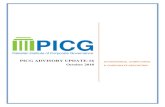 PICG AdVISORY UPDATE-16 - PICG | Pakistan Institute of ...€¦ · Circulars i SECP Circular no.19 of 2018 Oct 16, 2018 Amendments to Prudential Regulations for Modarabas 5. Others