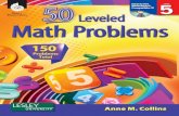 50 Leveled Math Problems - Teacher Created Materials€¦ · Ae Clli Inteactive Whited- Compatile CD 5Level 50 Leveled Math Problems • with CD 5Level