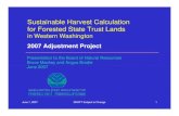 Sustainable Harvest CalculationSustainable Harvest ... · Alternative 1 – No Action 1996 SHC plus ALT1 ALT2 ALT3 ALT4 ALT5 PA Net Present Value (NPV) NPV 2014 ($ millions) $602