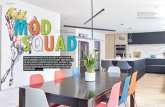 STORY CHERYL LONG JASON HARTOG SQUAD€¦ · Floating shelves offer a visually interesting Continued on page 28 alternative to cabinets. ... front foyer is a strong focal point and