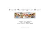 Event Planning Handbook - ShulCloud...Event Planning Handbook Updated January 2020 5 Introduction This guide describes the facilities at Temple Shir Tikvah that may be used for private