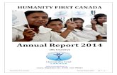 Annual Report 2014 - Humanity First · 2018. 7. 6. · Humanity First Canada Annual Report 2014 6 | P a g e - Orphan Care: 14 orphan children are under the care of foster families