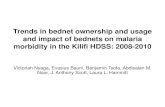 Trends in bednet ownership and usage and impact of bednets ... 2011/presentations... · and impact of bednets on malaria morbidity in the Kilifi HDSS: 2008 Victoriah Nyaga, Evasius