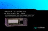 B1505A Power Device Analyzer/Curve Tracer · 10/28/2019  · voltage (CV) measurements at up to 3000 V of DC bias. This industry-first feature permits the accurate characterization