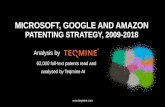 MICROSOFT, GOOGLE AND AMAZONnextlevel.teqmine.com/wp-content/uploads/2019/02/... · Topic 13 Topic 14 Topic 15 -300 200 700 MICROSOFT GOOGLE AMAZON Topic 1 Topic 2 Topic 3 Topic 4