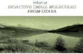 OTAVA bioactive small molecules 2014€¦ · BIOACTIVE SMALL MOLECULES from OTAVA (May 2014) more information, pricing & availability and ordering, please send an e‐mail to services@otavachemicals.com