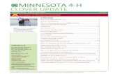 MINNESOTA 4 -H CLOVER UPDATE - Extension · Dairy Cattle and Dairy Goats- white shirts with white jeans/pants and leather boots/ closed-toed shoes. If white pants cannot be found,