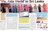 SUNDAY OBSERVEROCTOBER 23, 2011 ‘Ms. Asia World’ in Sri Lankaarchives.sundayobserver.lk/2011/10/23/spe77.pdf · 2011. 10. 22. · Captain. Ms. Bandula Padmaku-mara, Ms. Dinesh