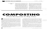 Composting From Backyards to Big-Time · yard composting. I've rhapsodized over compost's ability to help heal our chemical-dependent gardens. I've pointed out that composting can
