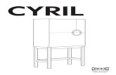 CYRIL - User Manual Search Engine...2 ENGLISH As wall materials vary, screws for fixing to wall are not included. For advice on suitable screw systems, contact your local specialised
