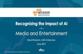 Recognizing the Impact of AI · AI and Media Metadata Management Advances in computer vision enables: • Detection of objects, scenes, and concepts in images • Estimation of age