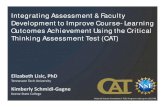 Integrating Assessment & Faculty Development to …Integrating Assessment & Faculty Development to Improve Course- Learning Outcomes Achievement Using the Critical Thinking Assessment
