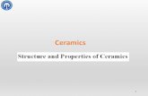 Ceramics - oguzhancakmak.com.troguzhancakmak.com.tr/wp-content/uploads/2016/11/Materials-in... · Imperfections in Ceramics Silicate Ceramics . Generally electrical and thermal insulators