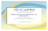 Educational Reform in Jamaica: Recommendations from ... · innovative, accessible and inclusive education system. Given the need to produce a mass of highly literate graduates with