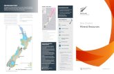 New Zealand Mineral Resources · New Zealand has extensive coal resources - primarily in the Waikato and Taranaki regions of the North Island, and the West Coast, Otago, Canterbury