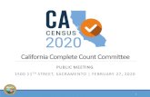 CCCC Master PPT 2.27.2020 PDF - CA Census · 2/27/2020  · 2020CENSUS.GOV Update: 11-22-19 . Shape your future 2020CENSUS.GOV START HERE> Group Quarters How Partners Can Help •