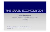 Provost, Interdisciplinary Center (IDC) Herzliya · Source: IMF, WEO Database, last update Oct 1 2010, WEO (2009 Estimate, 2010 & 2011 Forecast) J. Frenkel: Presentation at IDC Economic