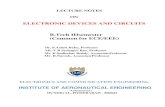 ELECTRONIC DEVICES AND CIRCUITS B.Tech …...B.Tech IIIsemester (Common for ECE/EEE) Dr. P.Ashok Babu, Professor V R Seshagiri Rao, Professor K.Sudhakar Reddy, AssosciateProfessor