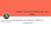 Introduction to Design Patterns- Lecture 8 Oriented... · 1 Creational Patterns These design patterns provide a way to create objects while hiding the creation logic, rather than