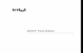 AEDIT Text Editor · 2 In the United States, additional copies of this manual or other Intel literature may be obtained by writing: Literature Distribution Center Intel Corporation