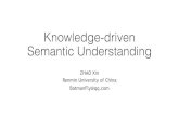 Knowledge-driven semantic understandinghainanumeeting.net/YSSNLP2019/file/1.pdf · • Logic rules • Harnessing Deep Neural Networks with Logic Rules First-order logic rules on